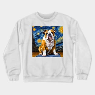 English Bulldoggy Night Crewneck Sweatshirt